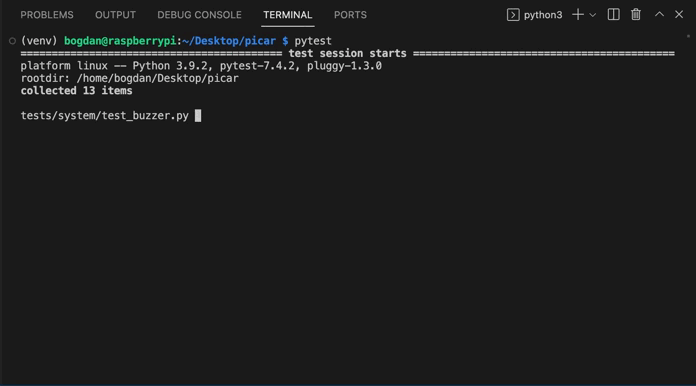 Raspberry Pi testing